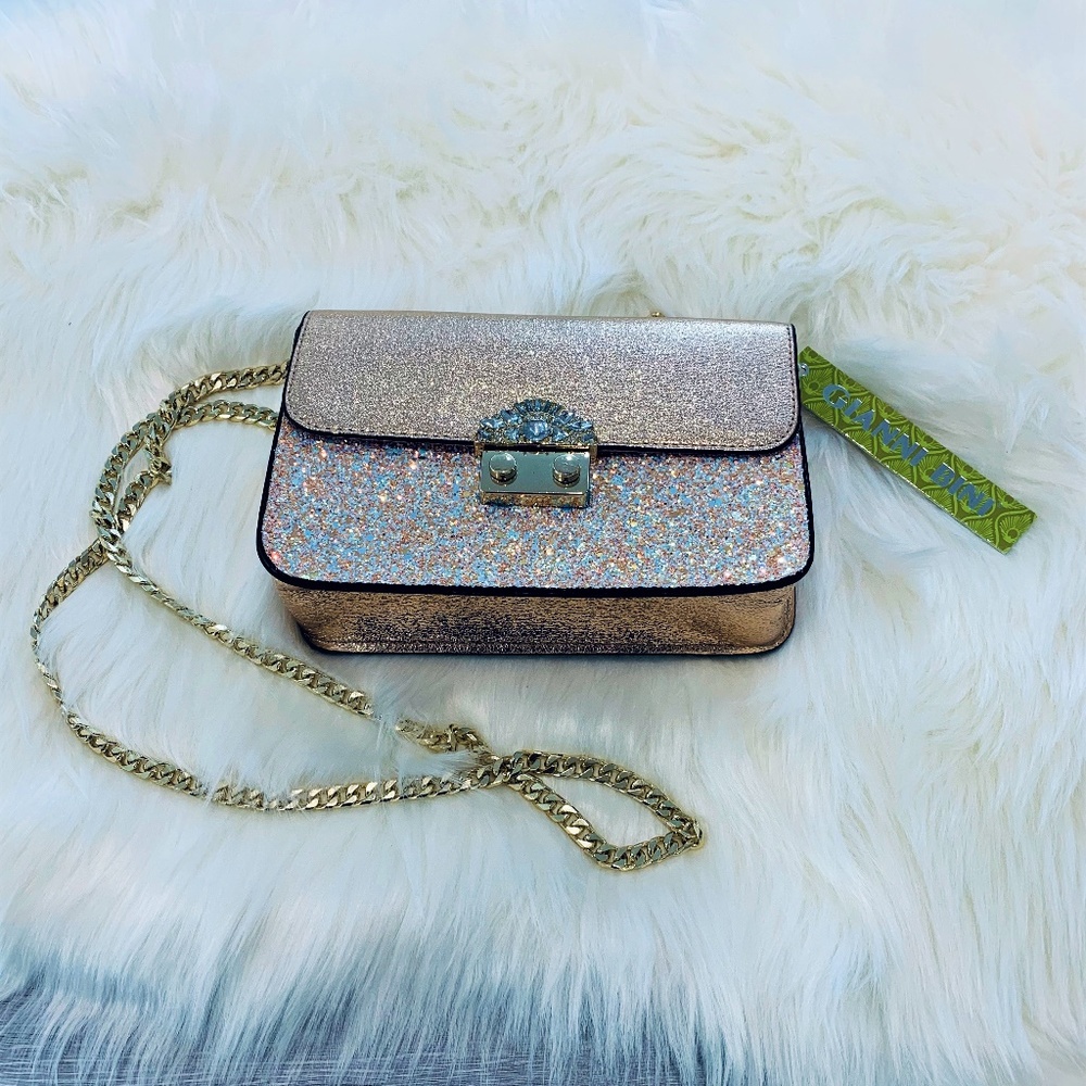 NWT Gianni Bini Rose Gold Crossbody Bag